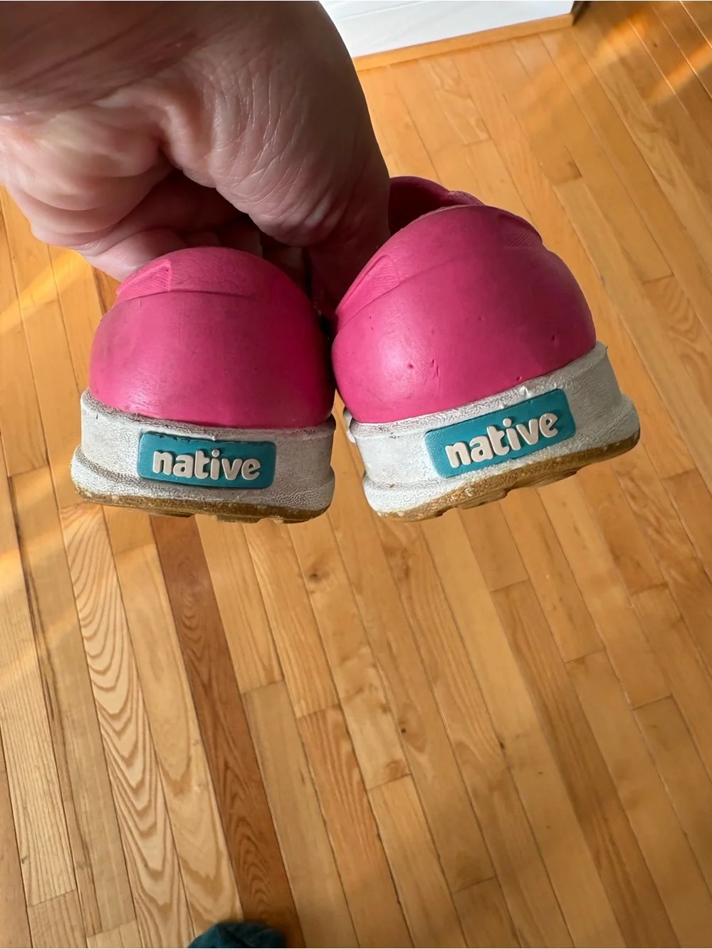 Native Kids Pink Slip-On Water Shoes with White Sole